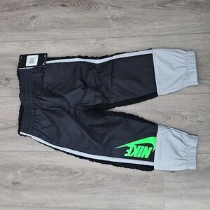 Nike half fleece jogger pant black/grey kids size 4T